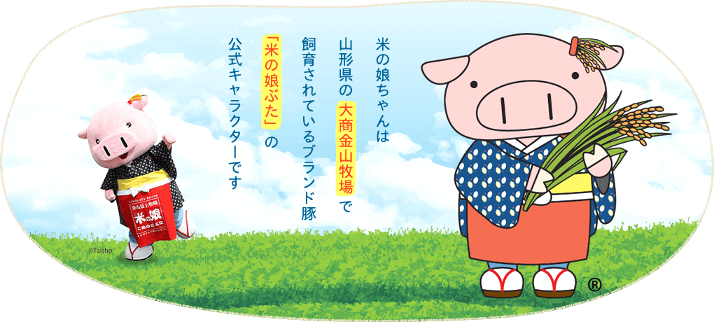 公式 山形県産 米の娘ぶた 大商金山牧場