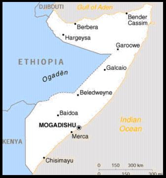 map of somalia in africa. Map of Somalia