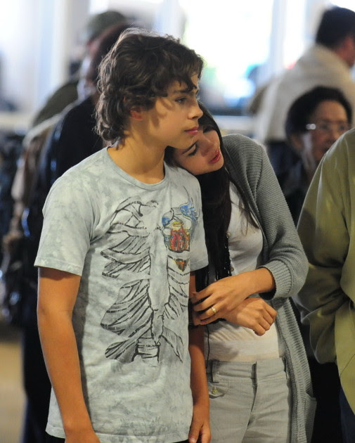 Selena Gomez And Co-Star Jake Austin Stay Close At LAX