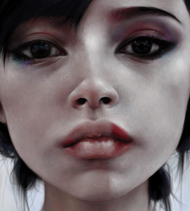 giesha 25 Beautiful realistic digital art portraits