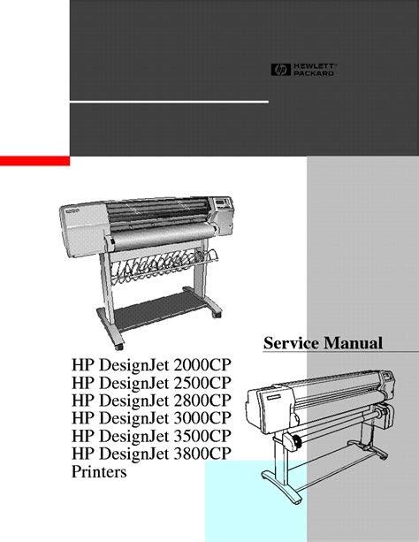 eBook Hp Designjet 2000 3000 Printer Service Manual