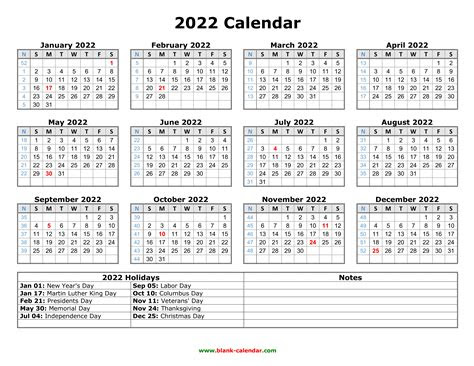 Select the orientation, year, paper size, the number of calendars per page, etc. free download printable calendar 2022 with us federal holidays one