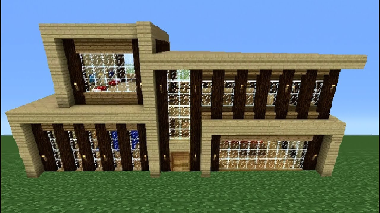 Minecraft 360: Modern House Tutorial (House Number 5 ...