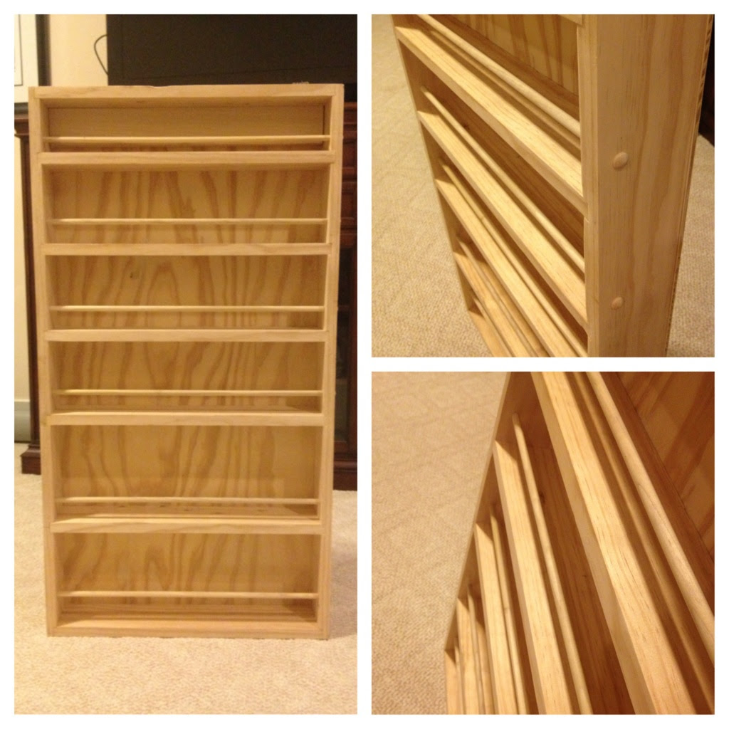 door mounted spice rack plans diywoodplans