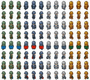 点睛集積 ドット絵集 ツクール0x歩行素材 オリジナル