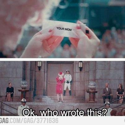 effie, funny, hunger games, movie, suzanne collins, your mom