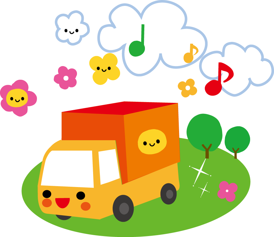 トラック君のイラスト 無料イラスト フリー素材