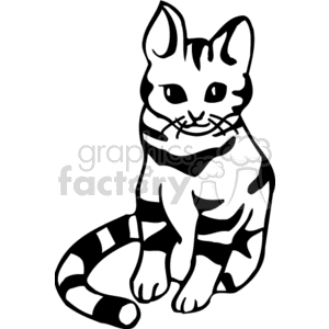 Cute Cat Clipart Black And White