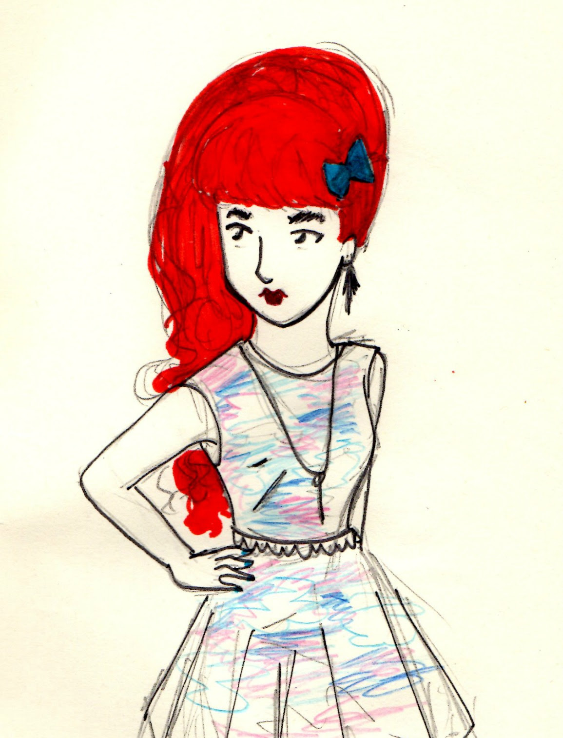 Yumi Girls Girls Cloud Print Day Dress at House of Fraser Illustration