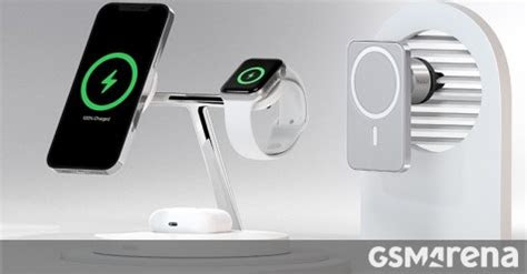 The scosche magnetic vent mount lets you mount your smart phone in your car while charging it. Belkin releases MagSafe-compatible 3-in-1 wireless charger