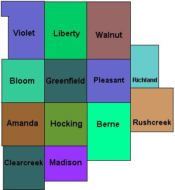 Fairfield County Ohio Map