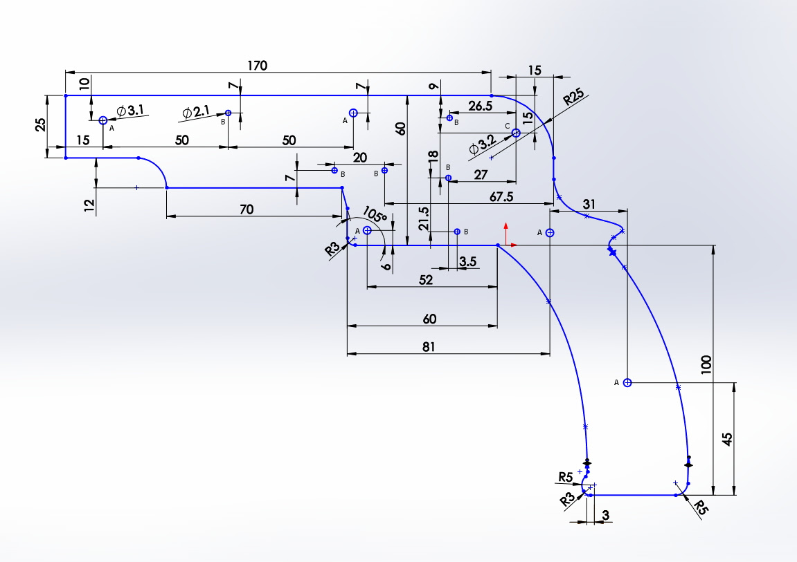 ゴム鉄砲設計図 ヒロ工房