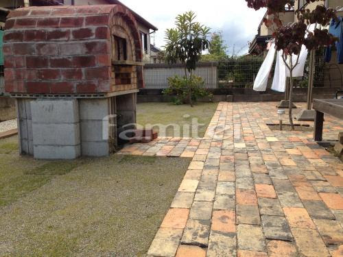 施工例お庭リフォーム レンガ敷き 現場番号