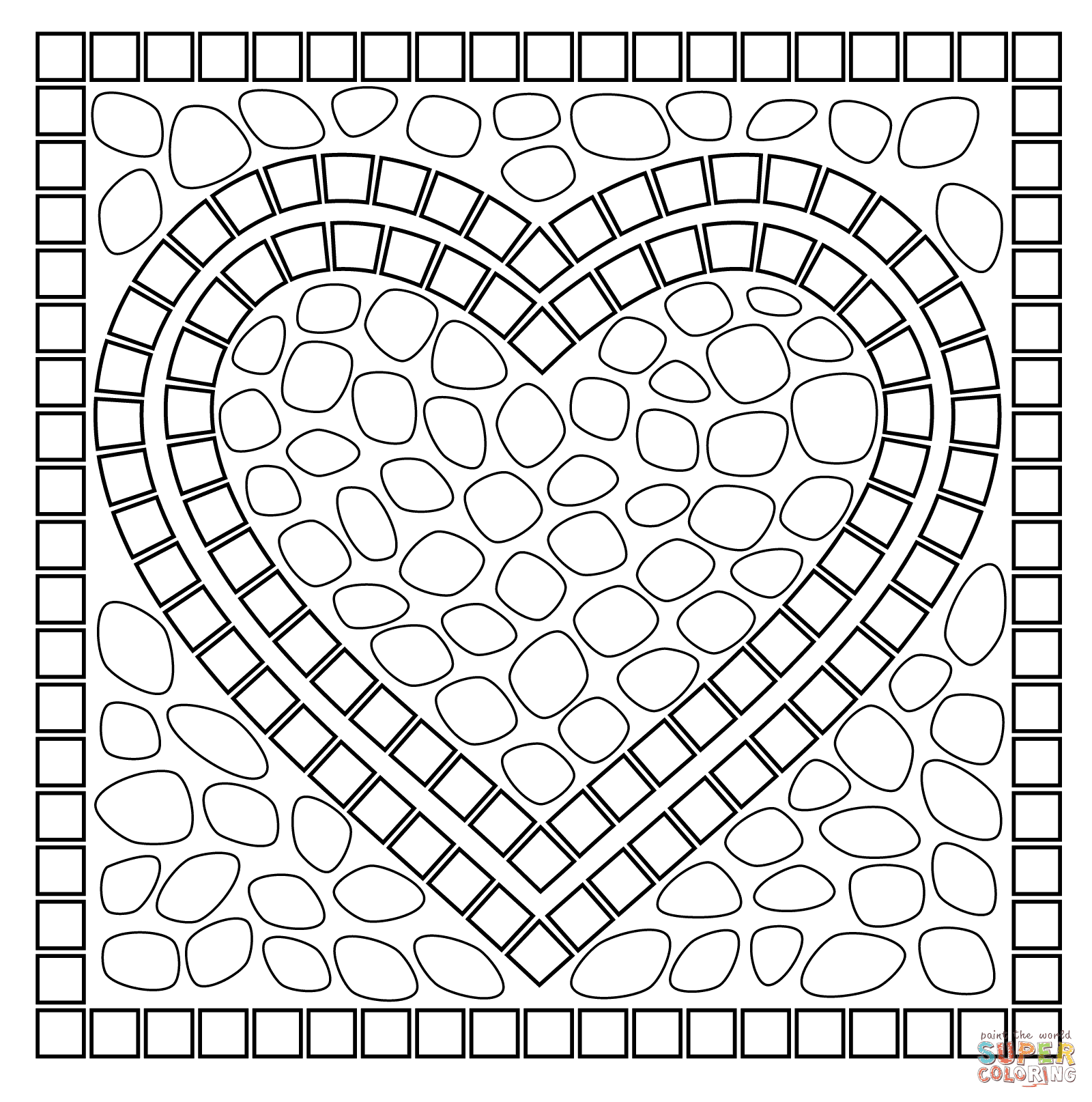 Mosaic heart