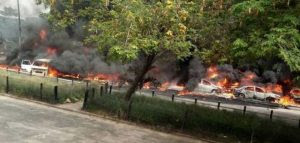 Festac vehicular traffic remains nightmarish after oil tanker explosion
