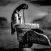 The pump don't work cuz the vandals took the handle!