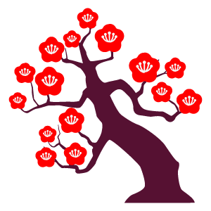 梅の木イラスト2 花 植物イラスト Flode Illustration フロデイラスト