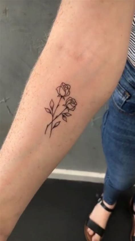 small rose tattoos ideas  pinterest small
