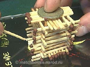russian houses made from matches, matchhouse part 1