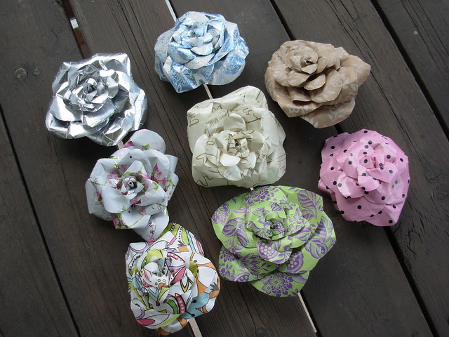 Wrapping Paper Roses