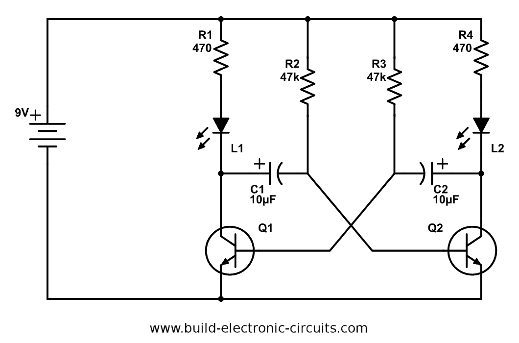 Blinking Led Circuit Diagram