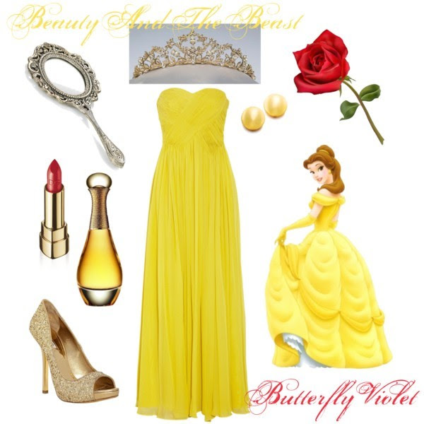 Schöne und das Biest, Disney, Polyvore, Prinzessin