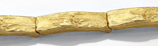 Original-Foto 2, GLIEDER-ARMBAND ROHGOLD-DESIGN SCHARNIERE GELBGOLD SHOP
