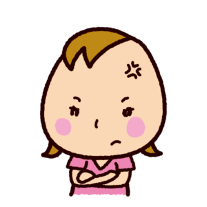 怒る子供のイラスト イラストくん