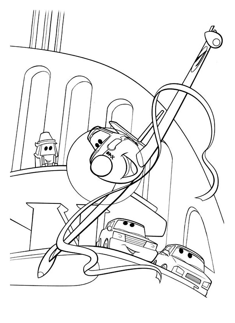 Coloriages CARS PLANES