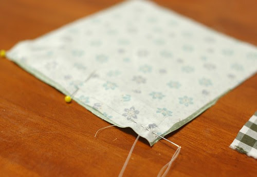 How to make a patchwork cube drawstring bag 2