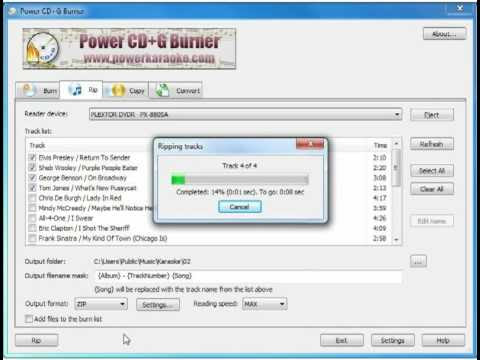 Karaoke Professional's Kit Demo Series - Power CD+G Burner ...