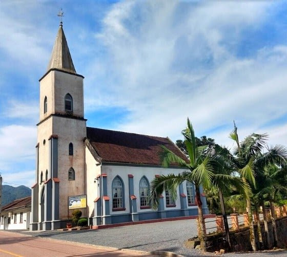 Igreja Luterana de Testo Alto e Cemitério dos Imigrantes Pomerode Rota do Exaimel