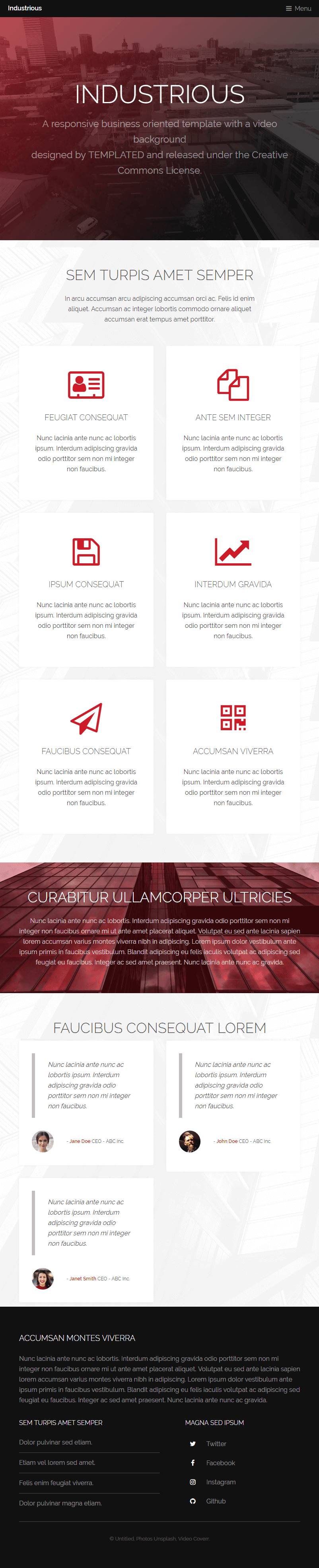 43 Professionally Designed Html5 Business Website Templates Bashooka