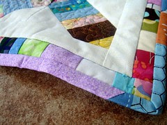 wonky doll quilt detail