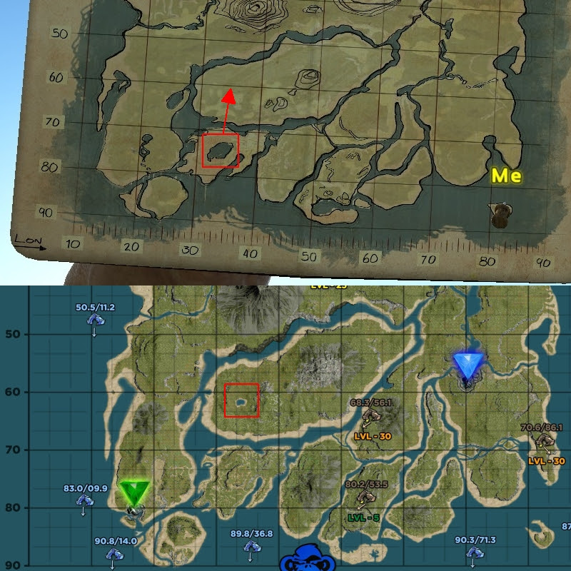 Error With Body Of Water On In Game Map R Playark