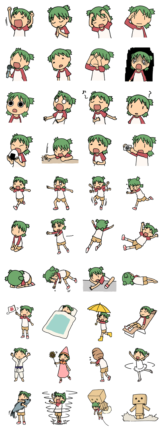 よつばと Line公式スタンプ Lineで使えるスタンプを紹介 スタンプひろば