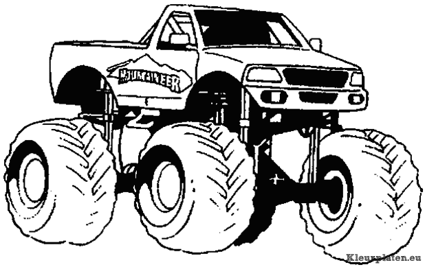 Monster Trucks Kleurplaten Kleurplaten Eu