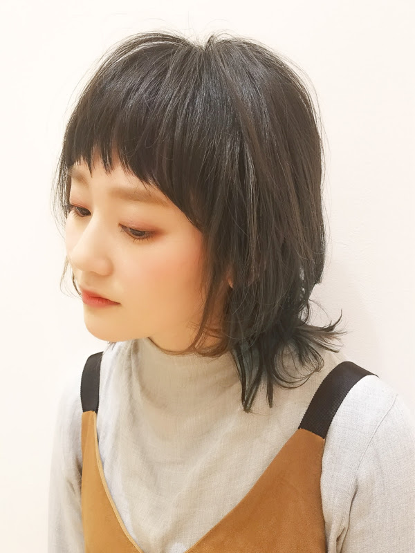 伸ばしかけウルフ ヘアスタイル 美容院 美容室 モリオフロムロンドン 原宿本店 大宮 池袋 成増