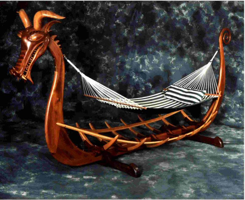 Viking Ship Hammock Stand - Del Cover Woodworking ...