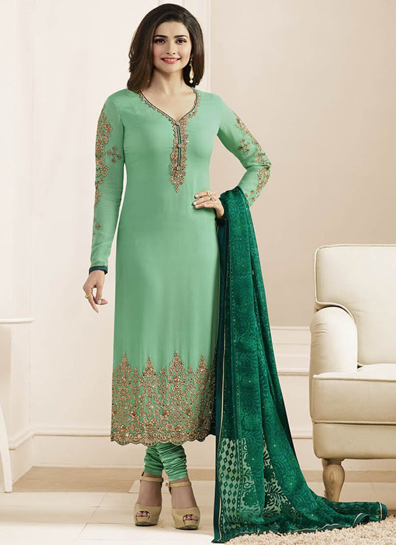 Latest Pakistani Indian Straight Cut Salwar Kameez 2018-19 