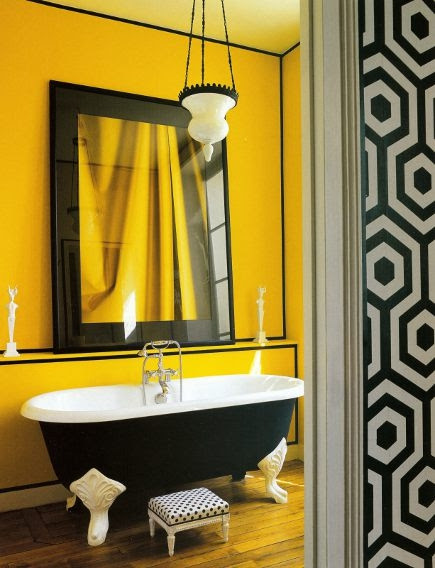 37 Sunny Yellow Bathroom Design Ideas | DigsDigs
