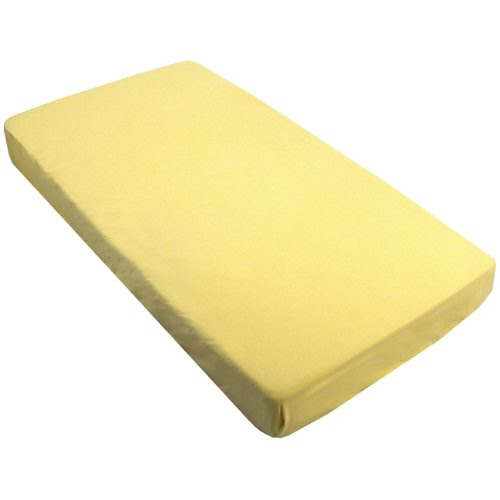 Kushies Fitted Crib Sheet, Yellow