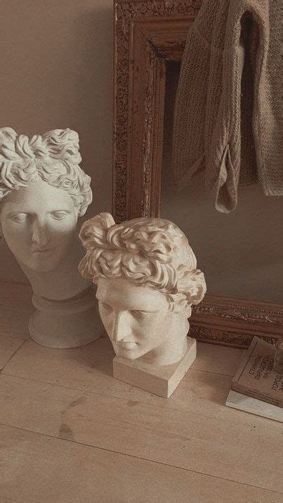 beige bezhevyy aesthetic estetika wallpaper statue statuya oboi