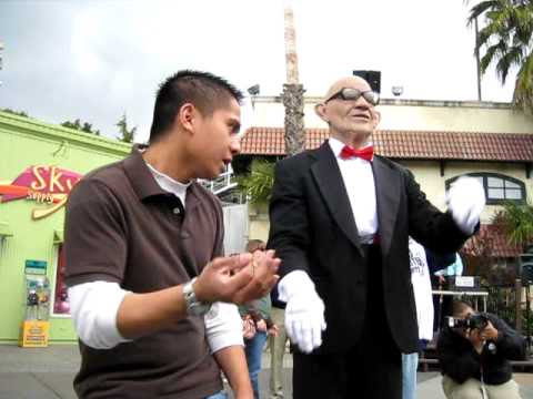 the six flags guy. Danny vs the Six Flags old guy