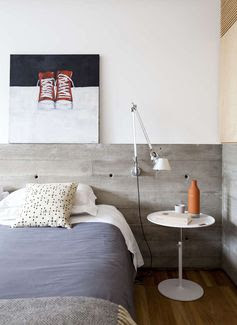 That's a concrete headboard!