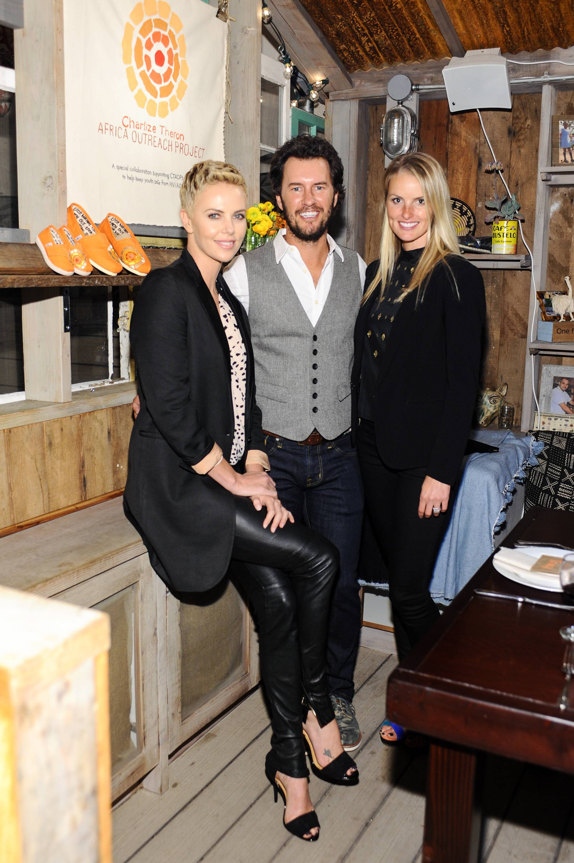 Charlize Theron & Blake Mycoskie Celebrate Launch of TOMS ...