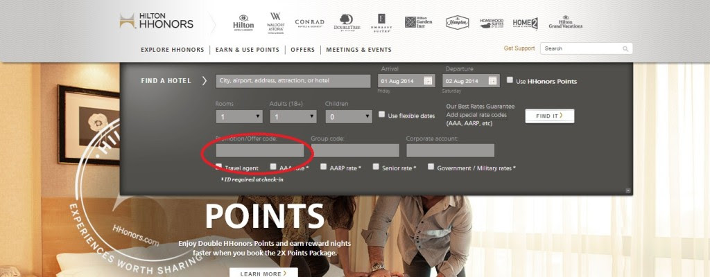 Hilton promo code or upgrade required? Here is the full list ...