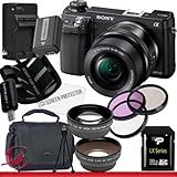 Sony Alpha NEX-6 Mirrorless Digital Camera with 16-50mm Zoom Lens 32GB Package 3