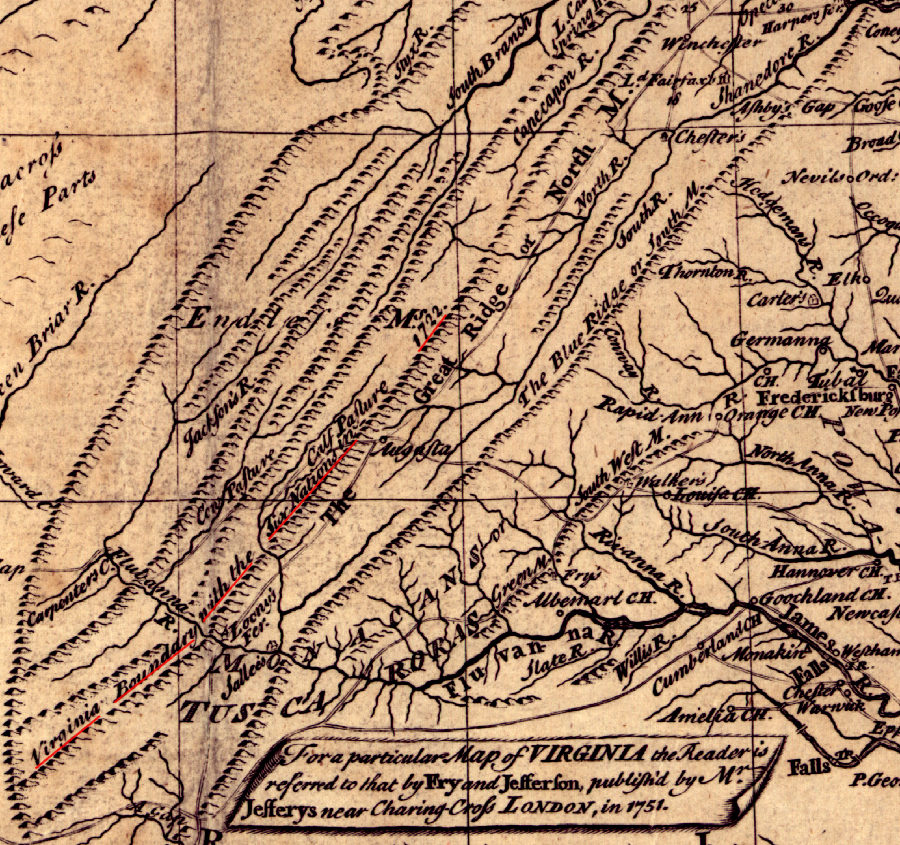 the later Virginia interpretation of the 1722 treaty at Albany was that the Iroquois had ceded claims to the Shenandoah Valley, when they agreed not to cross the great Ridge of Mountains which extend along your Frontiers