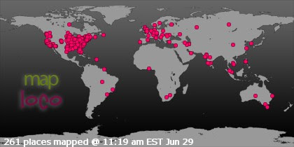 Profile Visitor Map - Click to view visits